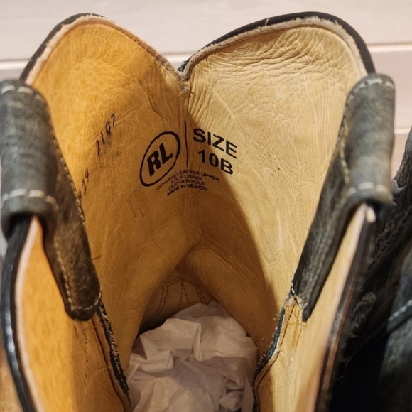 RockinLeather Embroidered Glitter Inlay Cowboy Boots with Cross and Wings - Picture 5 of 16